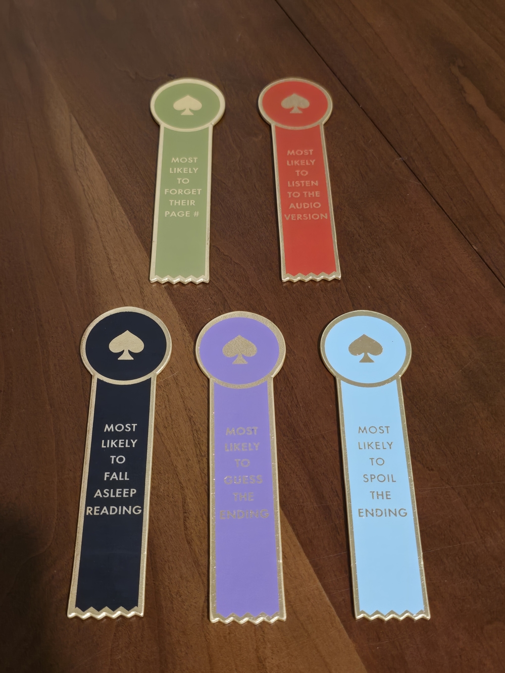 Kate Spade NEW Metallic Accent 'Most Likely' Reading Ribbon Bookmarks — Choose 1